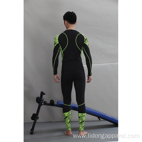 Polyester Spandex Long Sleeve Two Piece Gym Wear